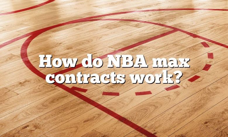 How do NBA max contracts work?