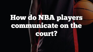 How do NBA players communicate on the court?