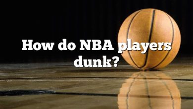 How do NBA players dunk?