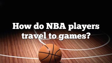 How do NBA players travel to games?