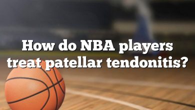 How do NBA players treat patellar tendonitis?