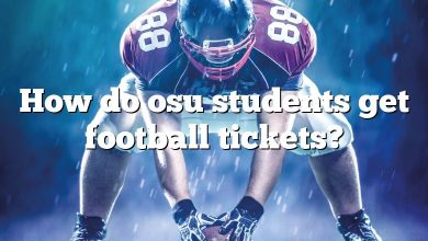 How do osu students get football tickets?