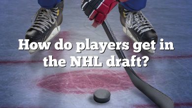 How do players get in the NHL draft?