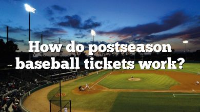 How do postseason baseball tickets work?