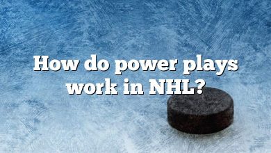 How do power plays work in NHL?