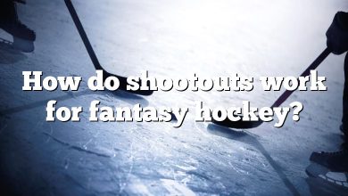 How do shootouts work for fantasy hockey?