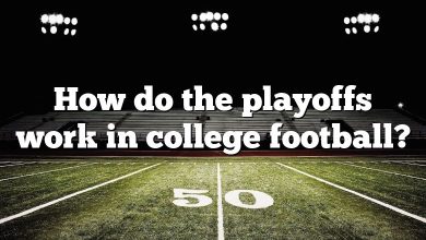 How do the playoffs work in college football?