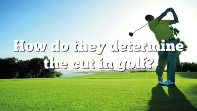 How do they determine the cut in golf?