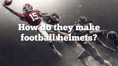How do they make football helmets?