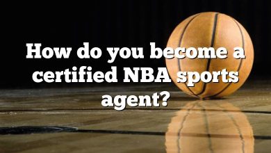How do you become a certified NBA sports agent?
