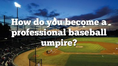 How do you become a professional baseball umpire?