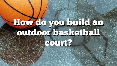 How do you build an outdoor basketball court?