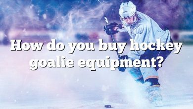 How do you buy hockey goalie equipment?