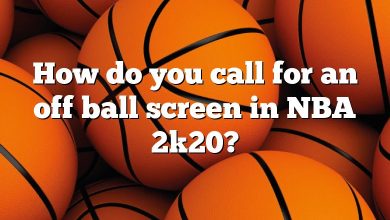 How do you call for an off ball screen in NBA 2k20?