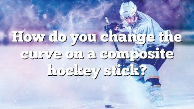 How do you change the curve on a composite hockey stick?