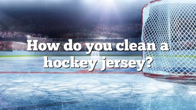 How do you clean a hockey jersey?