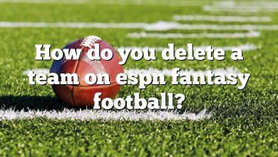 How do you delete a team on espn fantasy football?