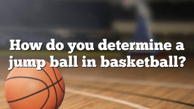 How do you determine a jump ball in basketball?