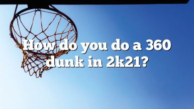 How do you do a 360 dunk in 2k21?