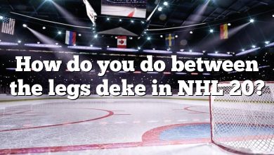 How do you do between the legs deke in NHL 20?