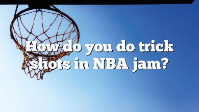How do you do trick shots in NBA jam?