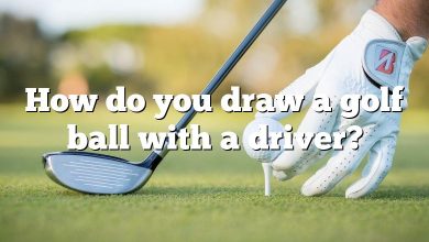 How do you draw a golf ball with a driver?