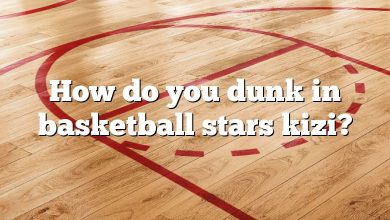 How do you dunk in basketball stars kizi?