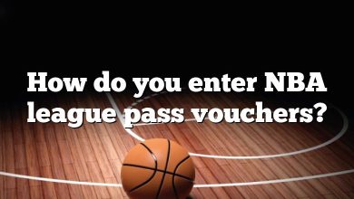 How do you enter NBA league pass vouchers?