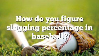 How do you figure slugging percentage in baseball?