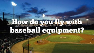 How do you fly with baseball equipment?