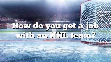 How do you get a job with an NHL team?