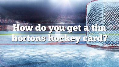 How do you get a tim hortons hockey card?