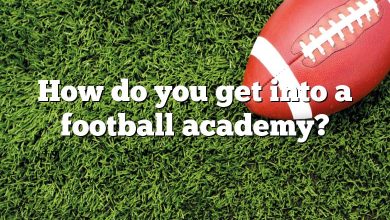 How do you get into a football academy?