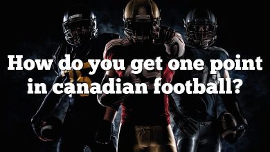 How do you get one point in canadian football?