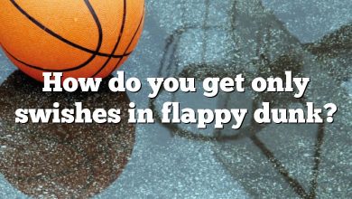 How do you get only swishes in flappy dunk?