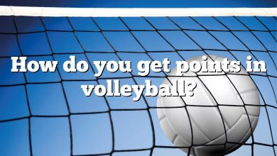 How do you get points in volleyball?