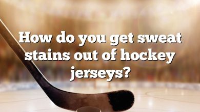 How do you get sweat stains out of hockey jerseys?