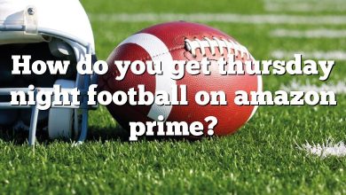 How do you get thursday night football on amazon prime?