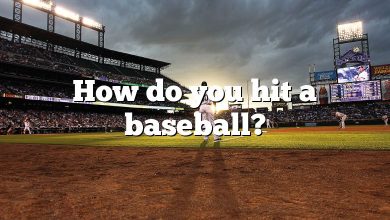 How do you hit a baseball?