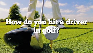 How do you hit a driver in golf?