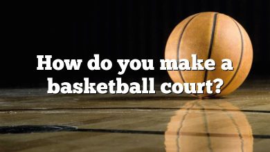 How do you make a basketball court?