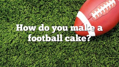 How do you make a football cake?