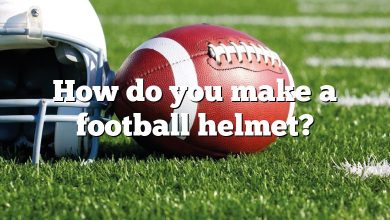 How do you make a football helmet?