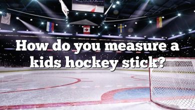 How do you measure a kids hockey stick?