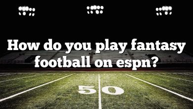 How do you play fantasy football on espn?