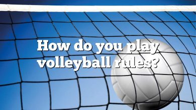 How do you play volleyball rules?