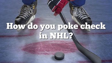 How do you poke check in NHL?