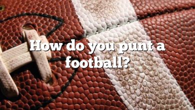 How do you punt a football?