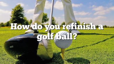 How do you refinish a golf ball?