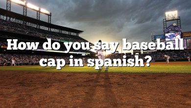 How do you say baseball cap in spanish?